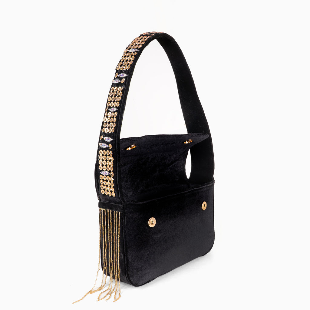 Golden Spark Elegance Shoulder Bag