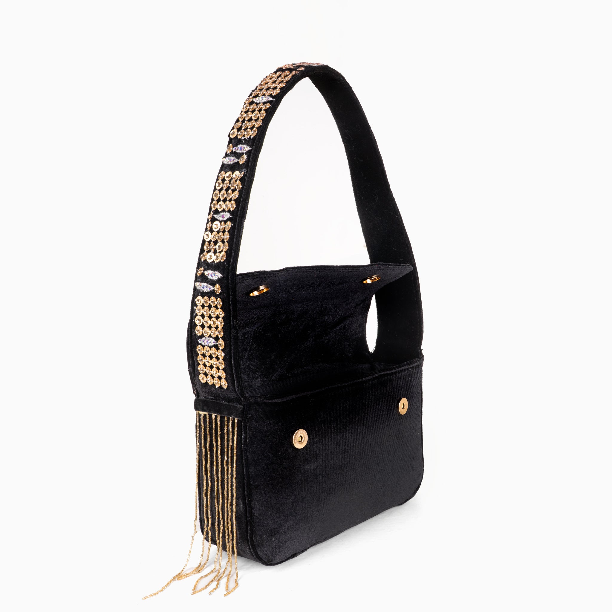 Golden Spark Elegance Shoulder Bag