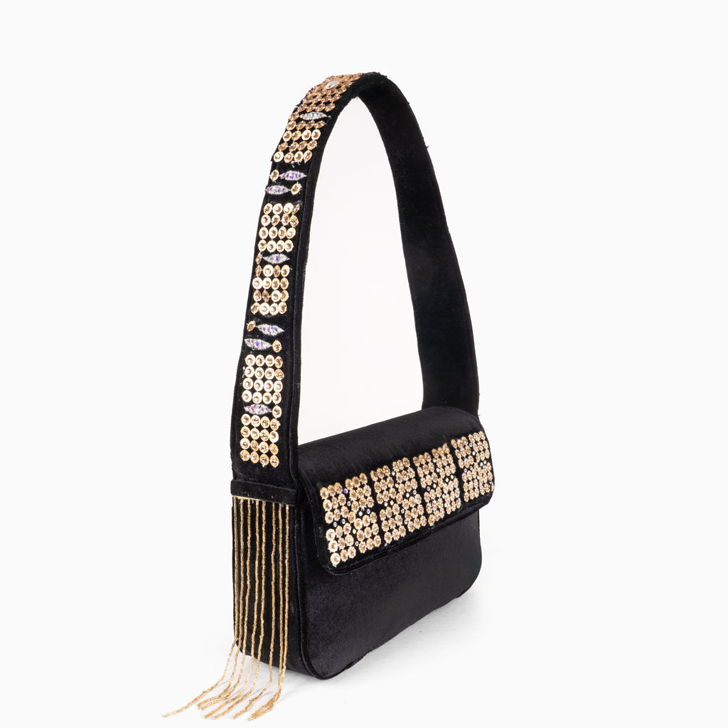 Golden Spark Elegance Shoulder Bag