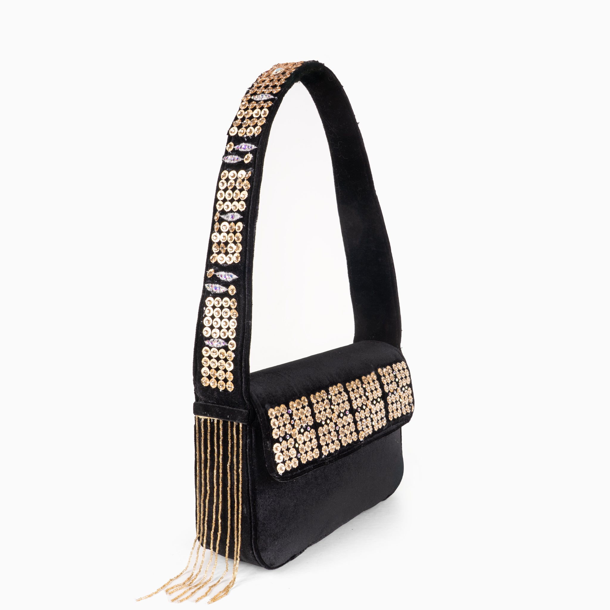 Golden Spark Elegance Shoulder Bag